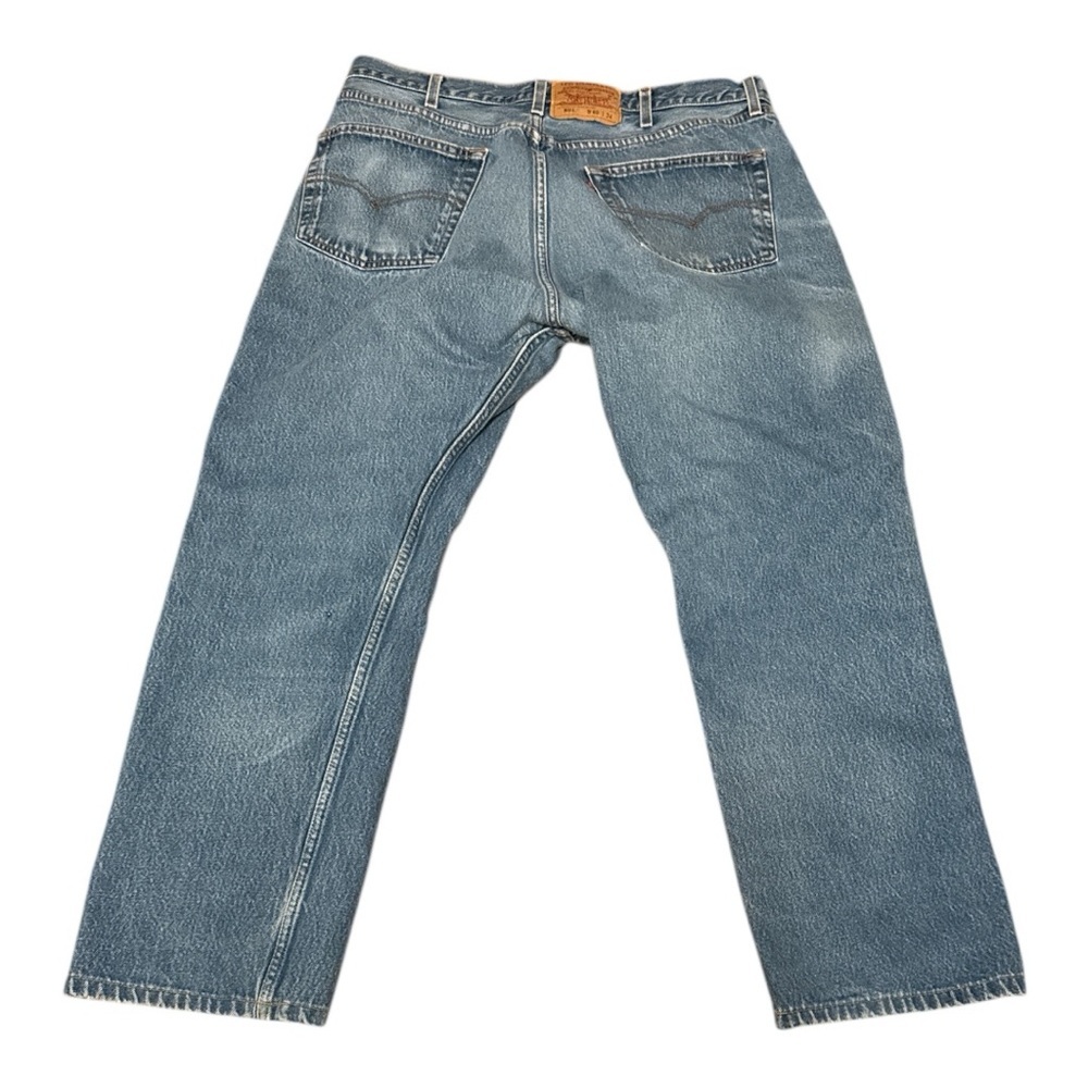 Levi's 501’s  Blue Straight Jeans Classic Denim Vintage 40x28 - Picture 2 of 6